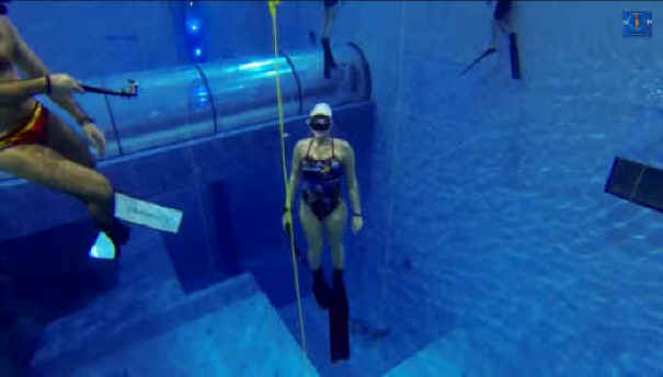 9 foot deep pool